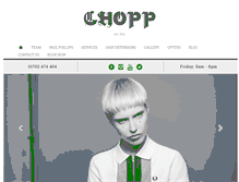 Tablet Screenshot of chopphair.com